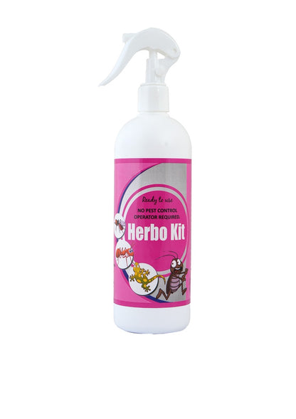 Pratham Organic Herbo Kit Spray 500ml | Plant Based Essential Oil Formula | Ready To Use Herbal Spray | Lemongrass, Neem & Orange Oil Blend