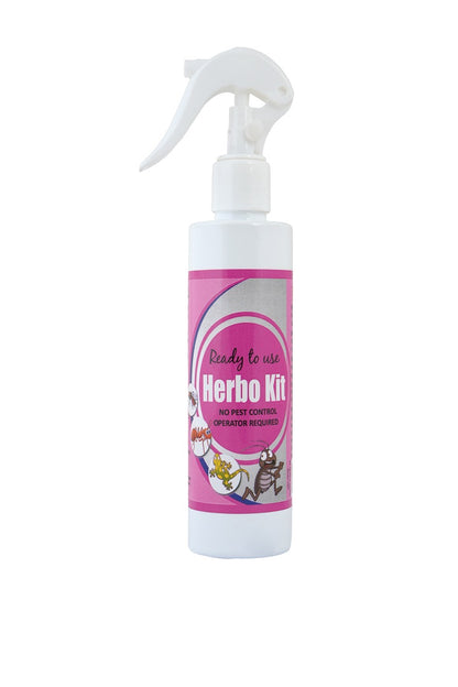 Pratham Organic Herbo Kit Spray 160ml | Plant Based Essential Oil Formula | Ready To Use Herbal Spray | Lemongrass, Neem & Orange Oil Blend