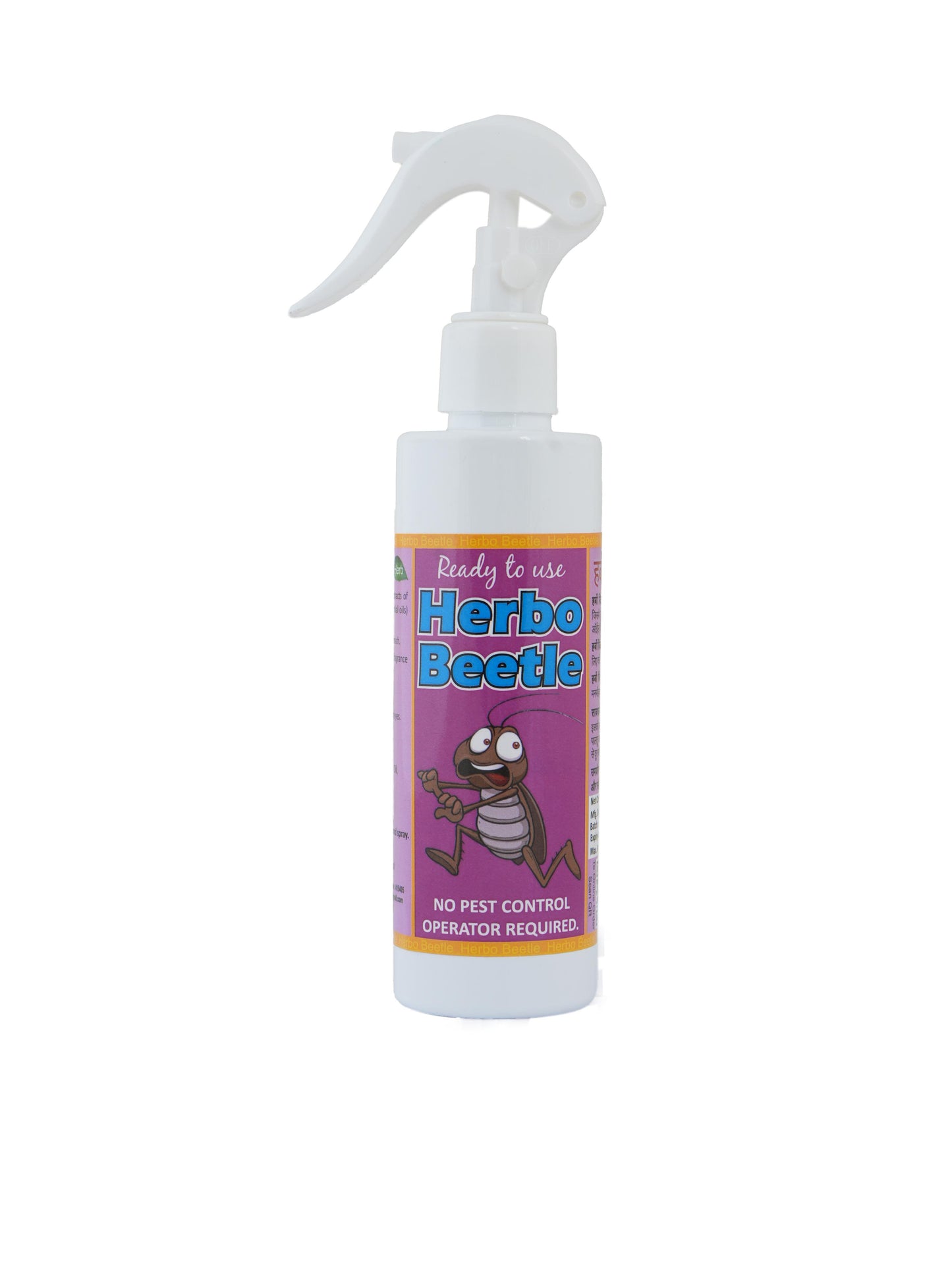 Pratham Organic Herbo beetle Spray | Plant-Based Home Care Spray | Essential Oil Formula | Ready to Use | 160 ml